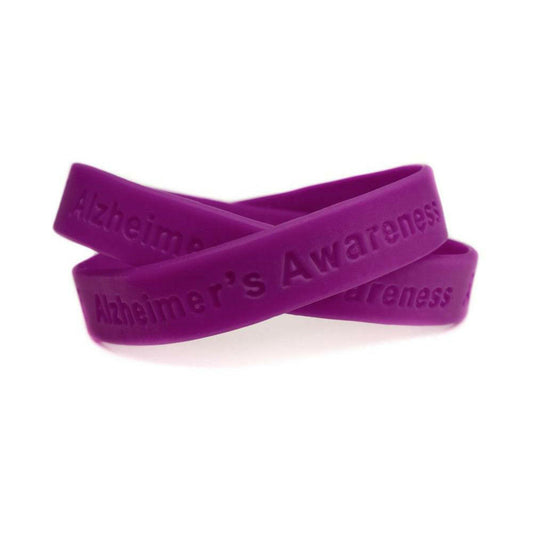 Alzheimer's Awareness Silicone Bracelet Wristband Youth - Support Store