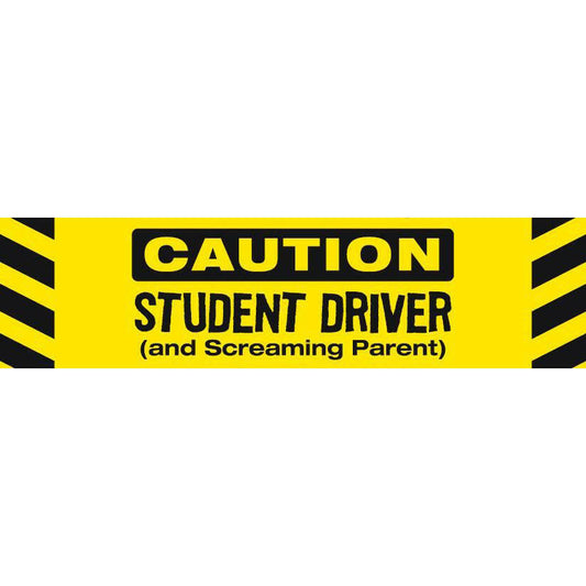 Caution Student Driver and Screaming Parent Car Magnet - Support Store