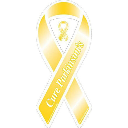 Cure Parkinson's Yellow Ribbon Magnet - Set of 125 - Support Store