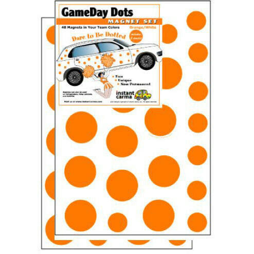 Game Day Dot Magnets - Orange & White - Support Store