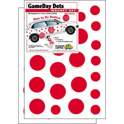 Game Day Dot Magnets - Red & White - Support Store