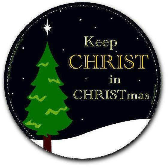 Keep CHRIST In CHRISTmas Christian Car Magnet - Support Store
