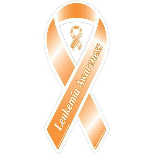 Leukemia Awareness Orange Ribbon Magnet - Support Store