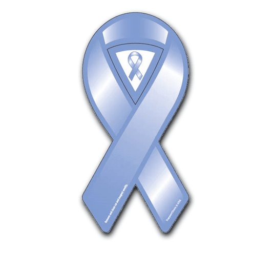 Mini Periwinkle Ribbon Magnet - 2" x 4" - Support Store