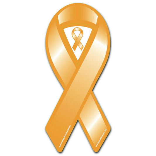 Orange Cause Awareness Ribbon Magnet - Support Store