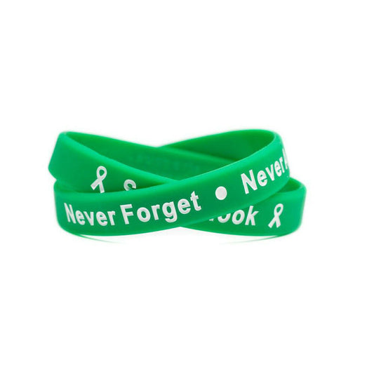 Sandy Hook - Never Forget - Never Again Rubber Wristband - Adult 8" - Support Store