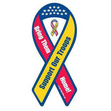 Support Our Troops - Bring Them Home! Ribbon Magnet - Support Store