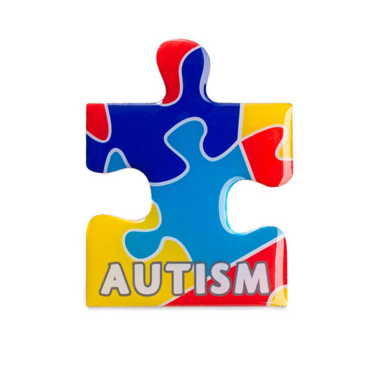 Autism Awareness Puzzle Piece Lapel Pin - Support Store