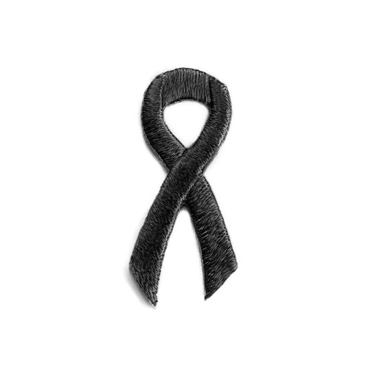 Black Ribbon Embroidered Stick-ons - 25-pack - Support Store