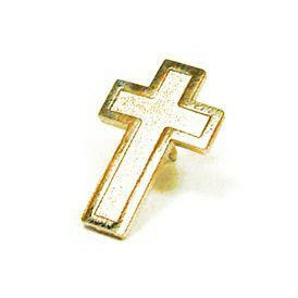 Christian Cross Lapel Pin Gold - Support Store