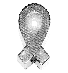 Clear White Ribbon LED Reflector Safety Light - Support Store