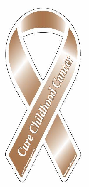 Cure Childhood Cancer Yellow Ribbon Magnet - Support Store