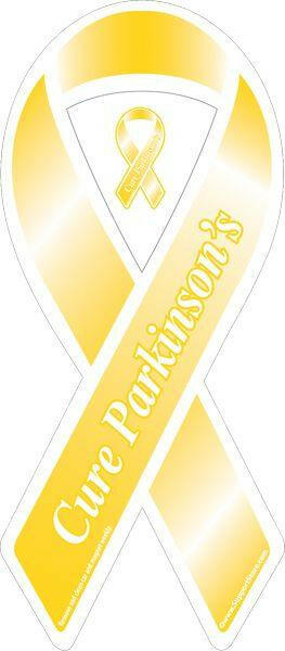 Cure Parkinson's Yellow Ribbon Magnet - Set of 125 - Support Store