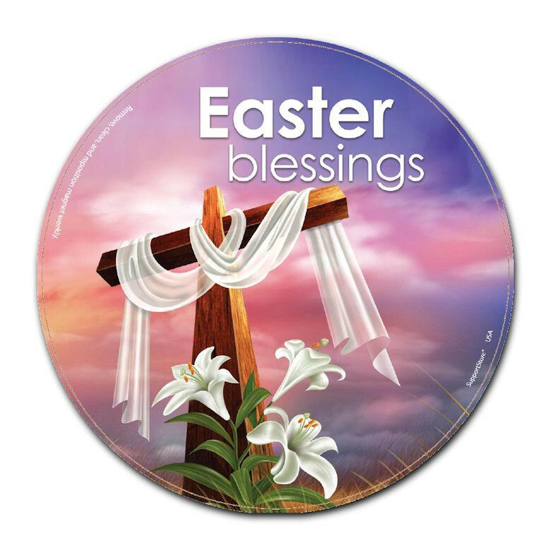Easter Blessings Christian Car Magnet - Support Store