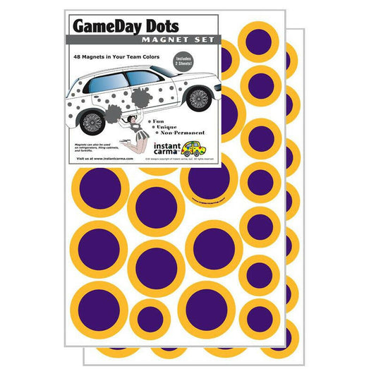 Game Day Dot Magnets - Purple & Gold - Support Store