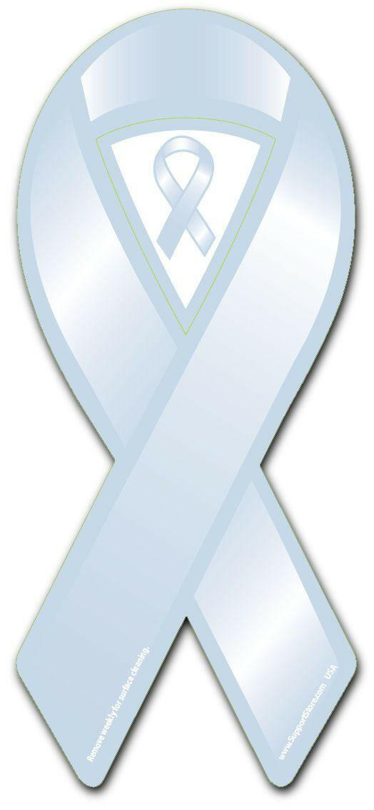 Light Blue Cause Awareness Ribbon Magnet - Support Store