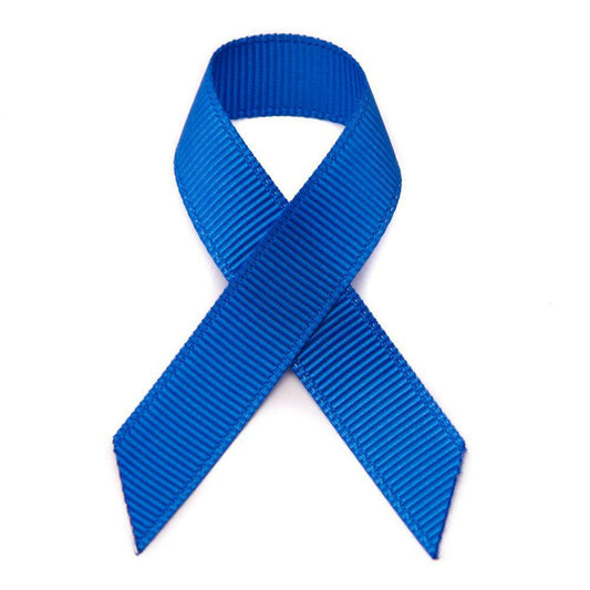 Peel & stick blue grosgrain awareness ribbons - 10 pack - Support Store