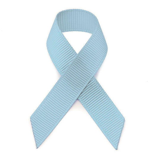 Peel & stick light blue grosgrain awareness ribbons - 10 pack - Support Store
