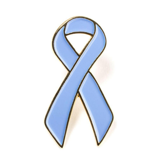Periwinkle Ribbon Lapel Pin - Support Store