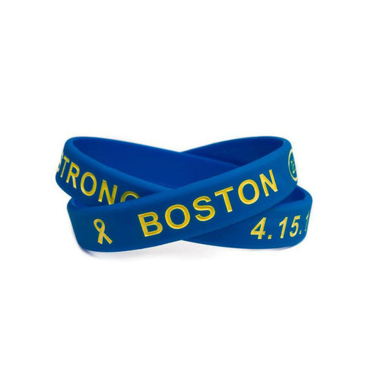 Boston Strong Marathon Memorial Wristband - Adult 8" - Support Store