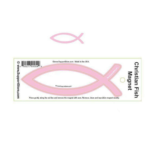 Christian Fish Car Magnet Pink - Support Store