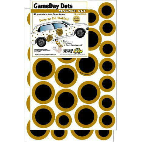Game Day Dot Magnets - Black & Gold - Support Store