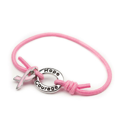 Pink Awareness Stretch Charm Bracelet - Support Store