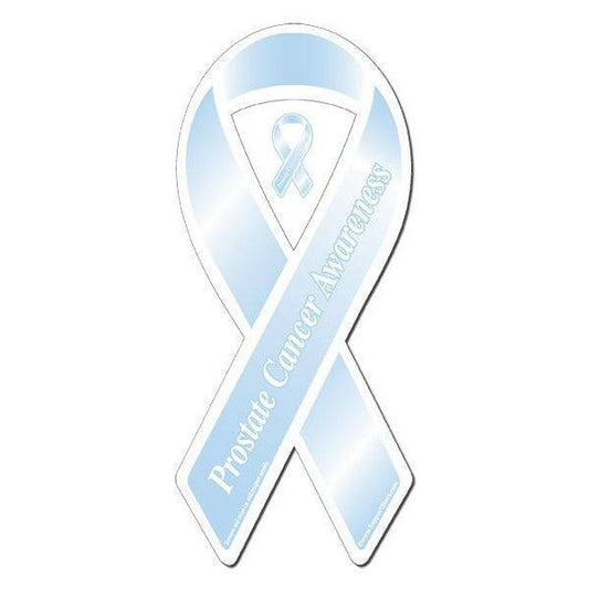 Prostate Cancer Light Blue Ribbon Magnet - Support Store