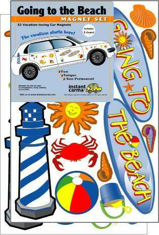 Beach Car Magnet Set - Support Store