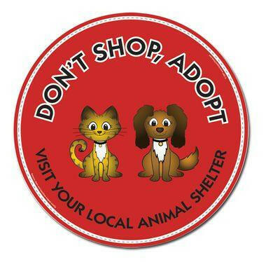 Don't Shop Adopt Car Magnet - Support Store